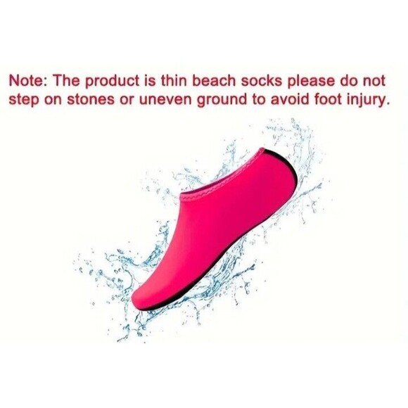 Water (Socks/Shoes)-(Yoga/Swimming/Surfing)-(Pink/Red)(Size-8.5)-(New)-$10.00 - Picture 3 of 5